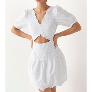 & other stories brand Scalloped Cut-Out Mini Dress size 6 brand new, no tags.